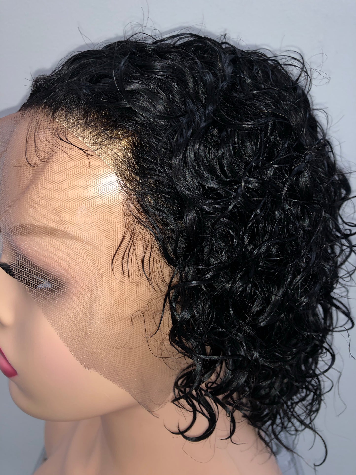 'Ms. Mary' Curly Pixie Lace Front Wig